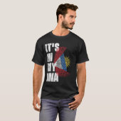 ES IST IN MEINER DNA, Antigua und Barbuda Flag T-Shirt (Vorne ganz)