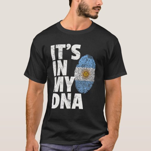 Es ist in meiner DNA Argentinien Flag Offiziellen T-Shirt (Vorderseite)