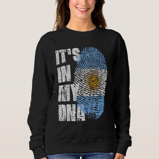 Es ist in meiner DNA Argentinienflagge argentinisc Sweatshirt (Vorderseite)