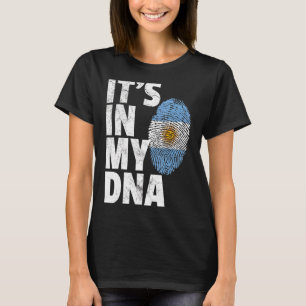 Es ist in meiner DNA Argentiniens Fahne Männer Fra T-Shirt