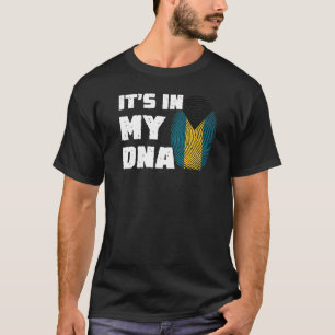 Es ist in meiner DNA Bahamas Flag Fingerprint Männ T-Shirt