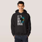 Es ist in meiner DNA-Bahamas-Flagge Männer Frauen Hoodie (Vorne ganz)