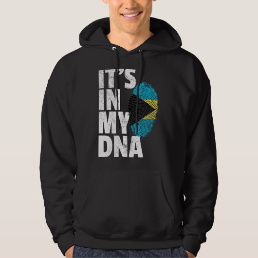 Es ist in meiner DNA-Bahamas-Flagge Männer Frauen Hoodie (Vorderseite)