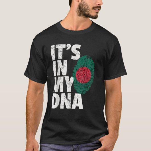ES IST IN MEINER DNA, Bangladesch Fahne Männer Fra T-Shirt (Vorderseite)