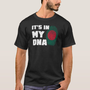 Es ist in meiner DNA Bangladesch Flag Fingerprint T-Shirt