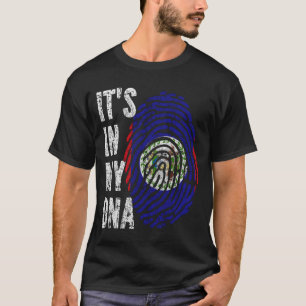 ES IST IN MEINER DNA Belize Flag Männer Frauen Kin T-Shirt