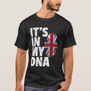 Es ist in meiner DNA-Britischen Flagge England UK  T-Shirt