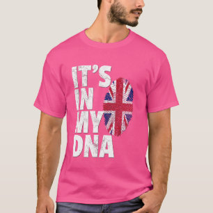 ES IST IN MEINER DNA British Flag England Großbrit T-Shirt