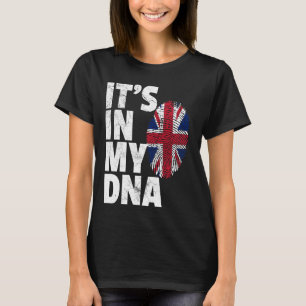 ES IST IN MEINER DNA British Flag England Großbrit T-Shirt