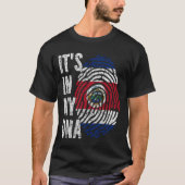ES IST IN MEINER DNA Costa Rica Fahne Männer Fraue T-Shirt (Vorderseite)
