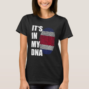 Es ist in meiner DNA Costa Rica Fingerprint Roots  T-Shirt