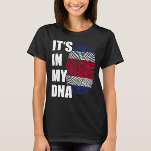 Es ist in meiner DNA Costa Rica Fingerprint Roots  T-Shirt