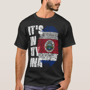 ES IST IN MEINER DNA, Costa Rica Flag Junge Mädche T-Shirt