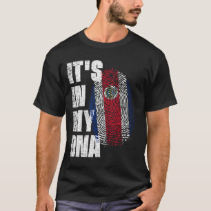 ES IST IN MEINER DNA, Costa Rica Flag T-Shirt