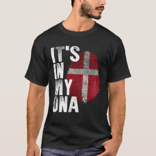 Es ist in meiner DNA-Dänemark-Flagge dänisch T-Shirt
