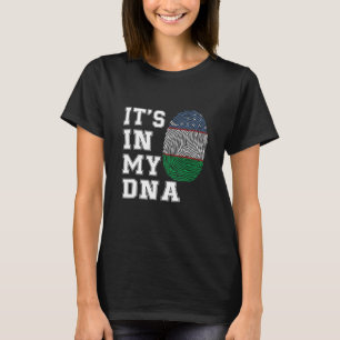 Es ist in meiner DNA, der usbekischen Flagge Usbek T-Shirt