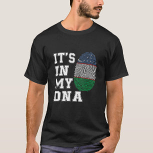 Es ist in meiner DNA, der usbekischen Flagge Usbek T-Shirt