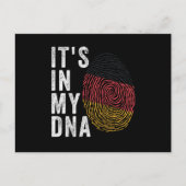 Es ist in meiner DNA - Deutschland-Flagge Postkarte (Vorderseite)