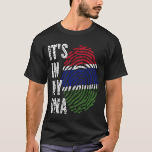 ES IST IN MEINER DNA Die Gambia-Flagge Männer Frau T-Shirt