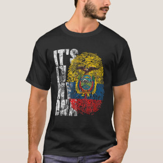 ES IST IN MEINER DNA Ecuador Ecuadorianische Fahne T-Shirt