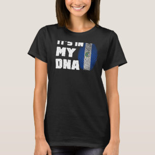 Es ist in meiner DNA El Salvador Flag Fingerprint T-Shirt