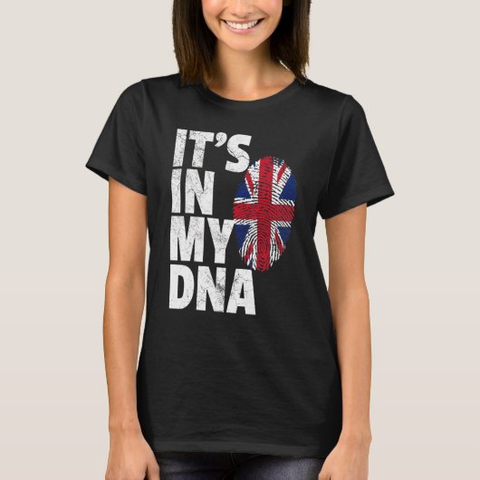 Es ist in meiner DNA-England-Flagge T-Shirt (Vorderseite)