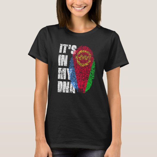 ES IST IN MEINER DNA ERITREA-Fahne ERITREAN T-Shirt (Vorderseite)