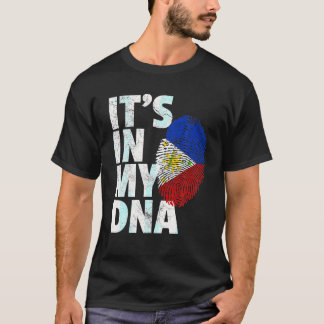 ES IST IN MEINER DNA Filipino Philippinen Flag Nat T-Shirt