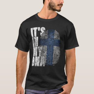 Es ist in meiner DNA finnische Suomi Finnland Flag T-Shirt