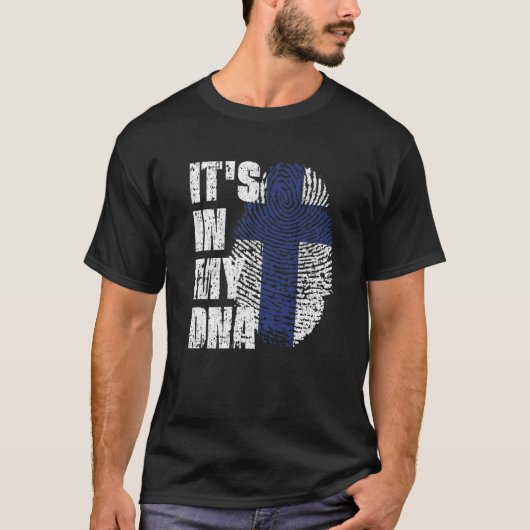 Es ist in meiner DNA-Finnland-Flagge Finnisch T-Shirt (Vorderseite)