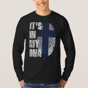 Es ist in meiner DNA-Finnland-Flagge Finnisch T-Shirt