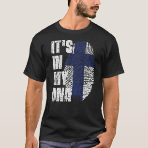 Es ist in meiner DNA-Finnland-Flagge Finnisch T-Shirt