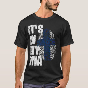 ES IST IN MEINER DNA-Finnland-Flagge T-Shirt