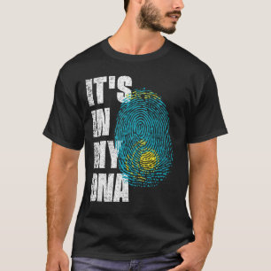 ES IST IN MEINER DNA-Flagge Kasachstans T-Shirt