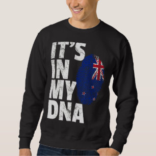 Es ist in meiner DNA-Flagge Neuseelands Männer Fra Sweatshirt