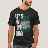 ES IST IN MEINER DNA-Flagge Nigerias T-Shirt (Vorderseite)