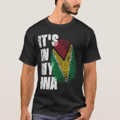 ES IST IN MEINER DNA-Flagge von Guyana T-Shirt (Vorderseite)