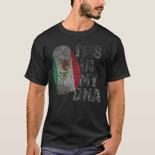 Es ist in meiner DNA-Flagge von Mexiko mexikanisch T-Shirt