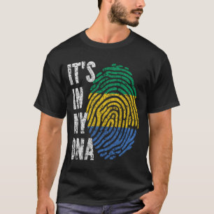 ES IST IN MEINER DNA Gabun Flag Männer Frauen Kind T-Shirt