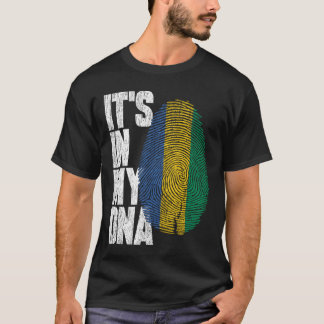 Es ist in meiner DNA Gabunische Stolz-Gabuner-Flag T-Shirt