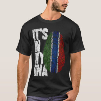 Es ist in meiner DNA-Gambian-Stolz-Flagge T-Shirt