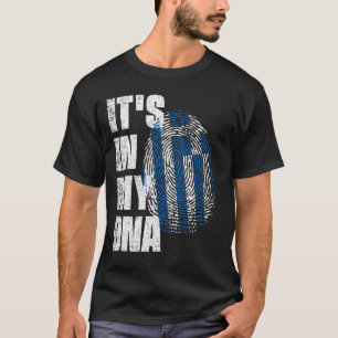 ES IST IN MEINER DNA Griechenland-Flagge T-Shirt