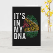 Es ist in meiner DNA - Guyana-Flagge Karte (Gelbe Blume)