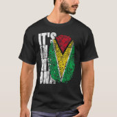 Es ist in meiner DNA Guyana Grafik für Männer Frau T-Shirt (Vorderseite)