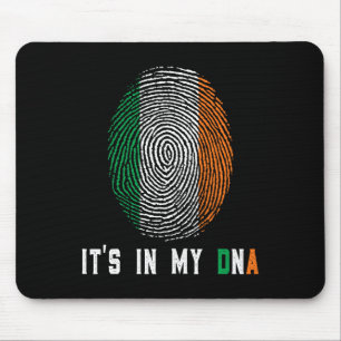 Es Ist In Meiner Dna Irland Irische Flagge Geschen Mousepad