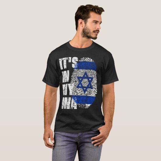 ES IST IN MEINER DNA Israel Flag Boy Girl Gift T-Shirt (Vorne ganz)