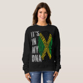 Es ist in meiner Dna Jamaica Fahne Männer Frauen K Sweatshirt (Vorne ganz)