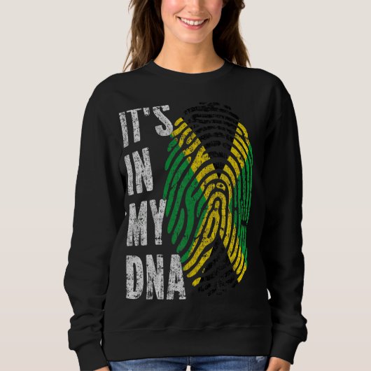 Es ist in meiner Dna Jamaica Fahne Männer Frauen K Sweatshirt (Vorderseite)