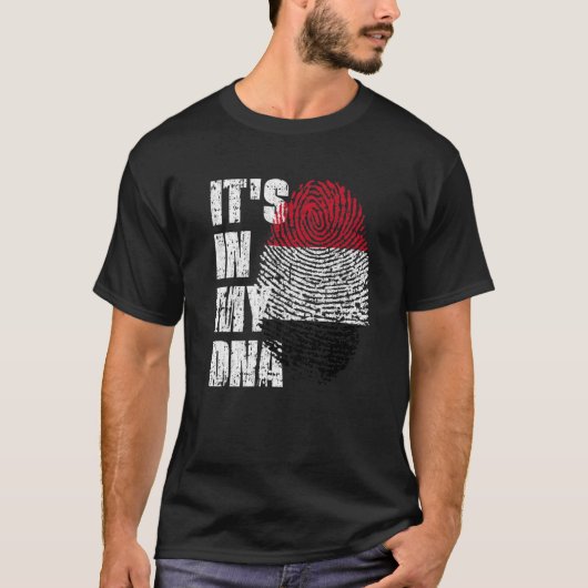 ES IST IN MEINER DNA-Jemen-Fahne Jemen T-Shirt (Vorderseite)