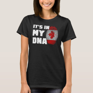Es ist in meiner DNA Kanada Flag Fingerprint Männe T-Shirt
